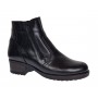 Ghete dama din piele naturala negre imblanite G2NFER